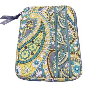 Vera Bradley Lemon Parfait Paisley Quilted Mini Tablet Tech Case Sleeve Boho